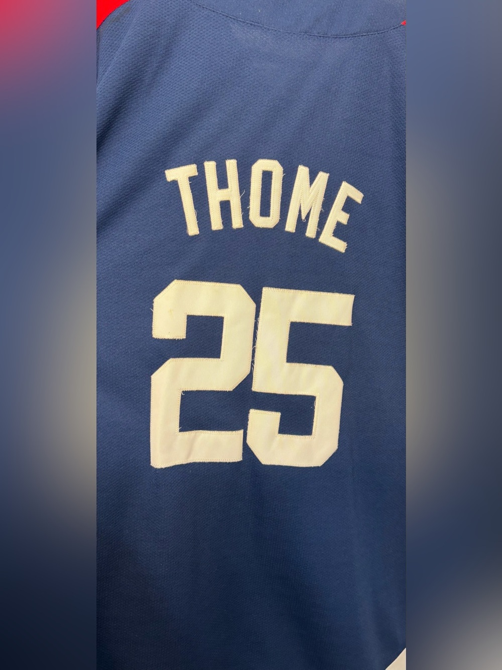 Vintage Genuine Merchandise Starter Cleveland Indians Jim Thome #25 Jersey 2XL - Picture 7 of 8